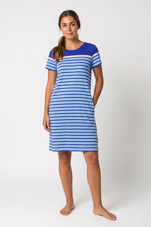 Striped nightshirt - lightweight cotton - Armor-lux - 3