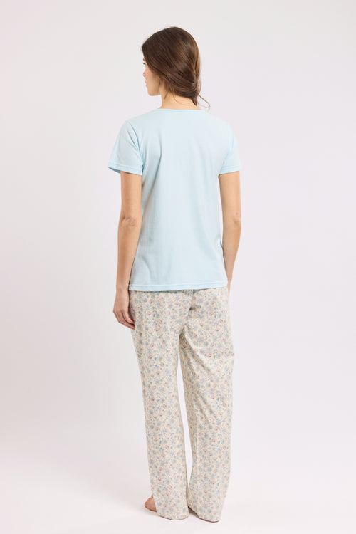 Geblümter Pyjama - leichte Baumwolle - Armor-lux - 4