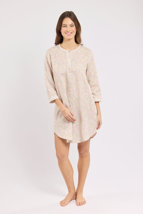 Chemise de nuit petites fleurs - coton - Armor-lux - 3
