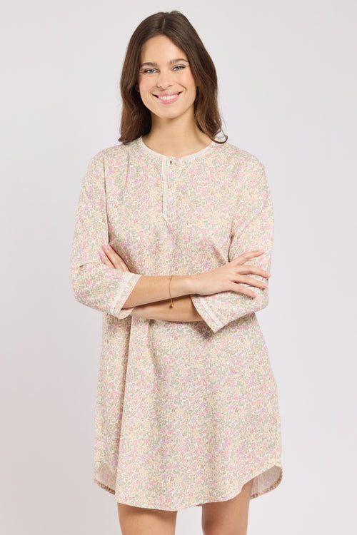 Chemise de nuit petites fleurs - coton - Armor-lux - 5