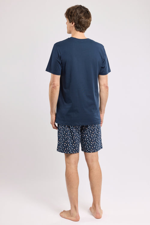 Pyjama mit Print-Shorts - Baumwolle - Armor-lux - 4