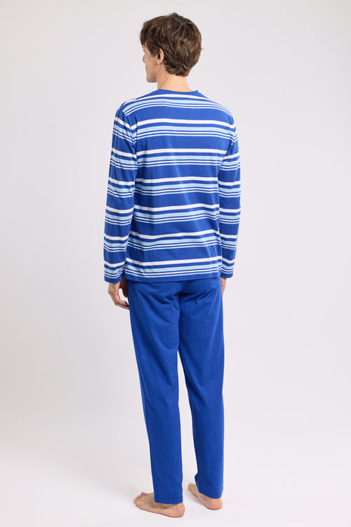 Pyjama mit V-Ausschnitt - leichte Baumwolle - Armor-lux - 4