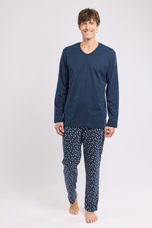 Pyjama mit Print - leichte Baumwolle - Armor-lux - 1