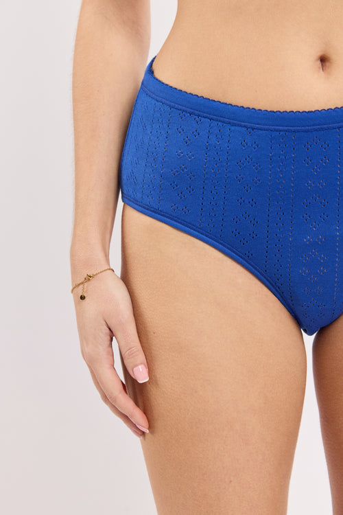 Culotte taille haute - coton issu de l