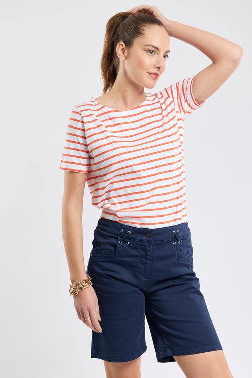 Short-sleeved Breton shirt - lightweight cotton - Armor-lux - 2