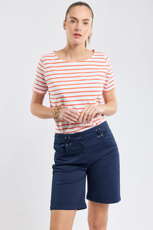 Short-sleeved Breton shirt - lightweight cotton - Armor-lux - 5