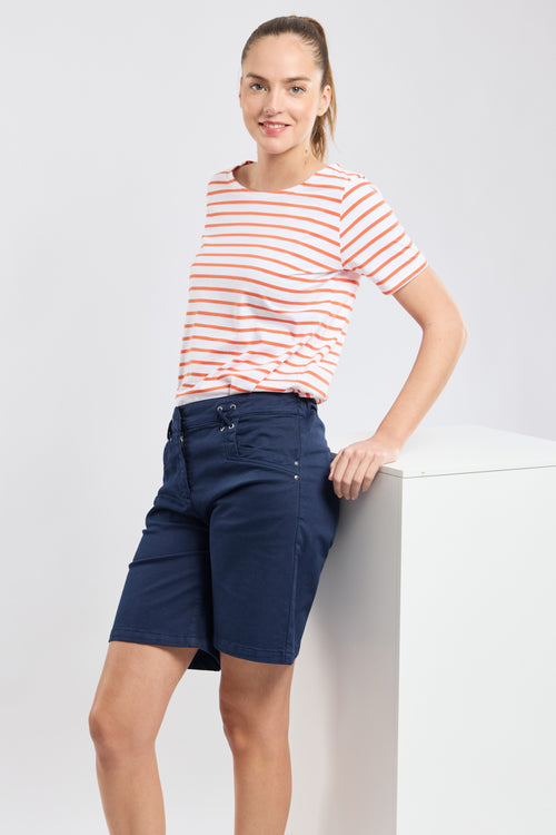 Short-sleeved Breton shirt - lightweight cotton - Armor-lux - 4