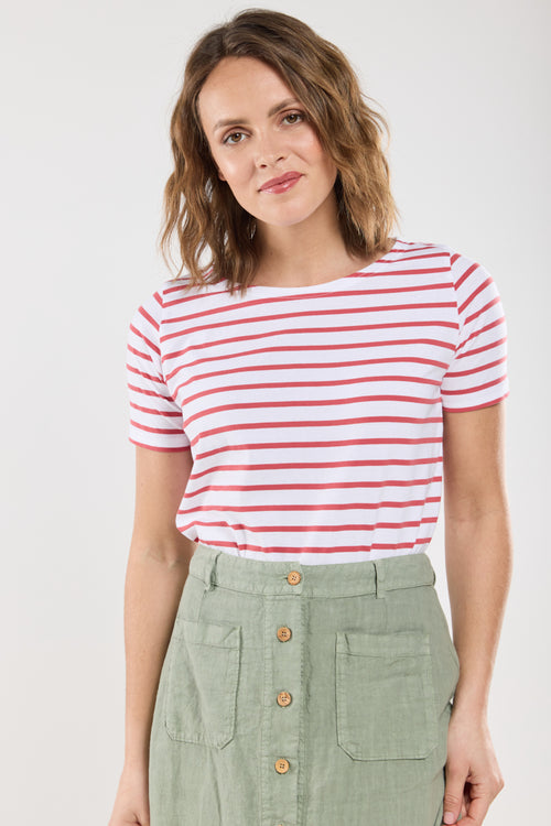 Short-sleeved Breton shirt - lightweight cotton - Armor-lux - 3