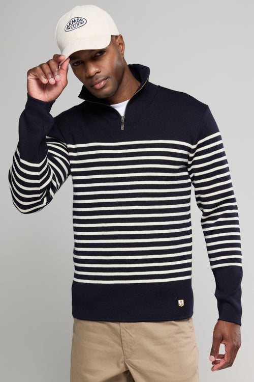 Half zip jumper Héritage - wool - Armor-lux - 1