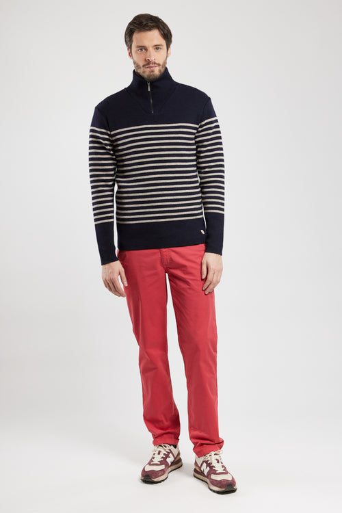 Striped trucker jumper - wool - Armor-lux - 4