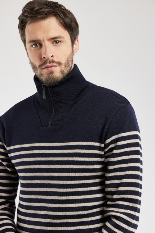 Striped trucker jumper - wool - Armor-lux - 2