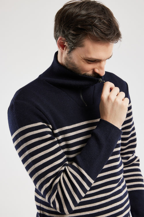 Striped trucker jumper - wool - Armor-lux - 3