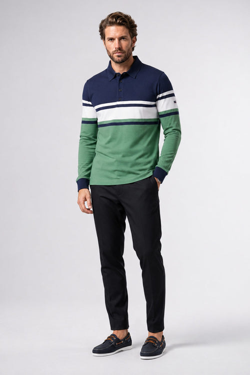 Striped polo shirt - lightweight cotton - Armor-lux - 2