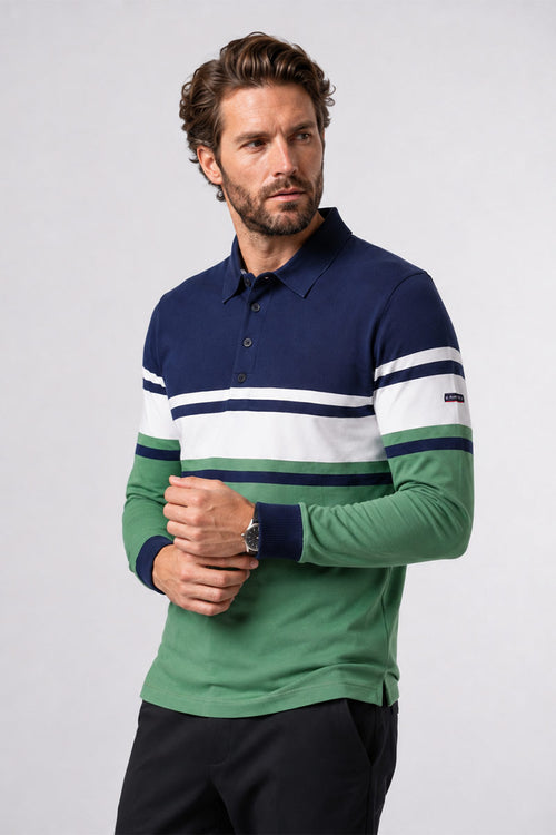 Gestreiftes Poloshirt - leichte Baumwolle - Armor-lux - 1