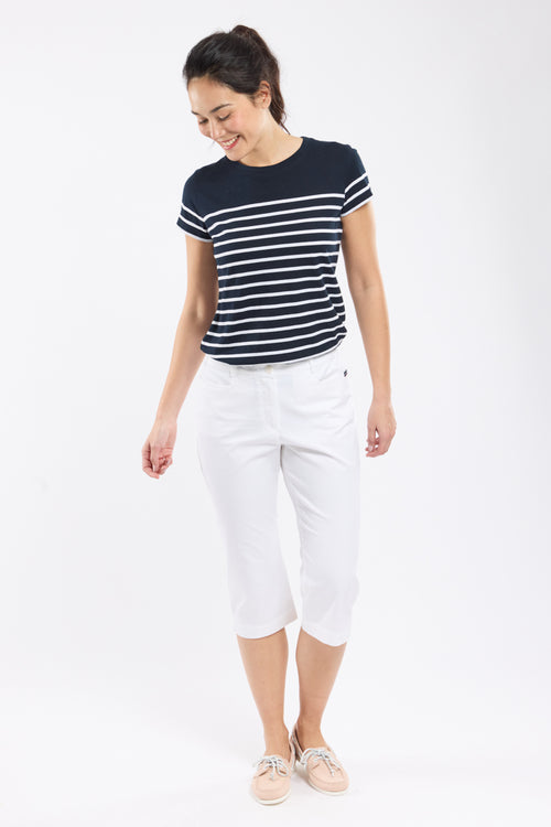 Cropped trousers with elastic waistband - Armor-lux - 1