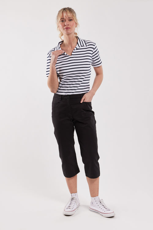 Cropped trousers with elastic waistband - Armor-lux - 1