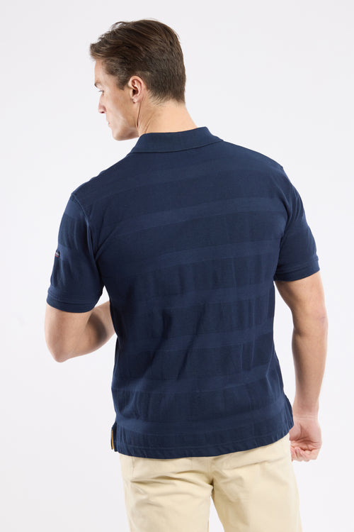 Polohemd mit Kragen und Reißverschluss – Baumwollpiqué - Armor-lux - 4