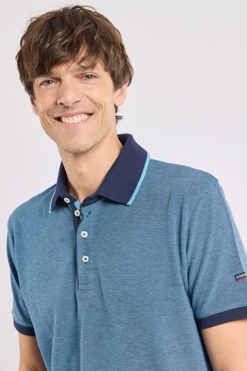 Short-sleeved polo shirt - piqué knit - Armor-lux - 2