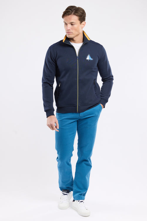 Zip-up vest with elbow patches - cotton - Armor-lux - 3