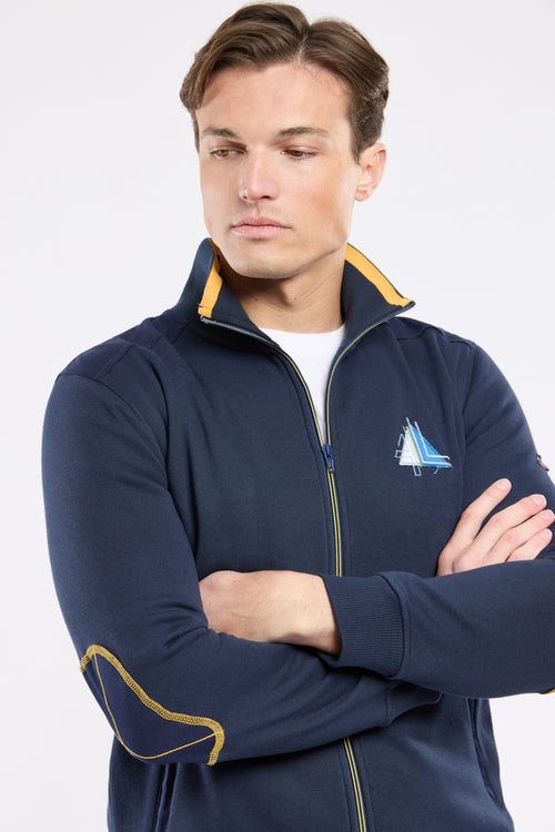 Zip-up vest with elbow patches - cotton - Armor-lux - 2