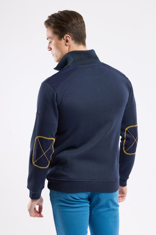 Zip-up vest with elbow patches - cotton - Armor-lux - 4