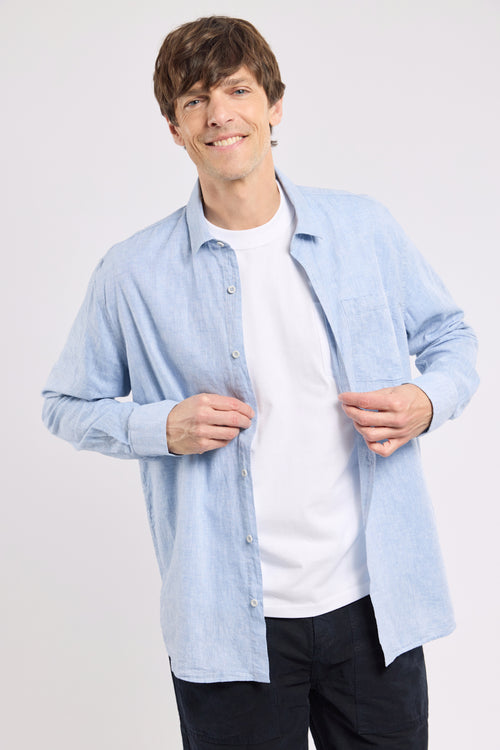 Hemd in Comfort-Fit - Baumwolle und Leinen - Armor-lux - 5