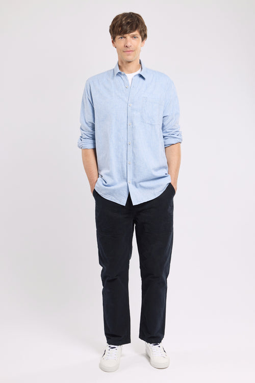 Comfort fit shirt - cotton and linen - Armor-lux - 6