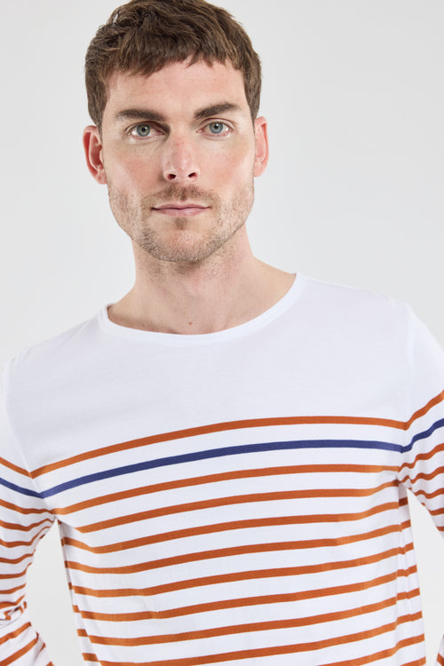 Long-sleeved Breton striped shirt - thick cotton - Armor-lux - 4