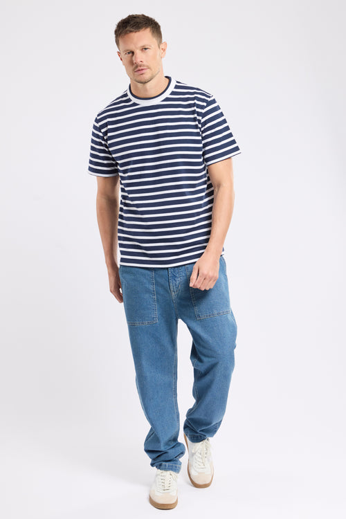 T-shirt rayé - coton issu de l