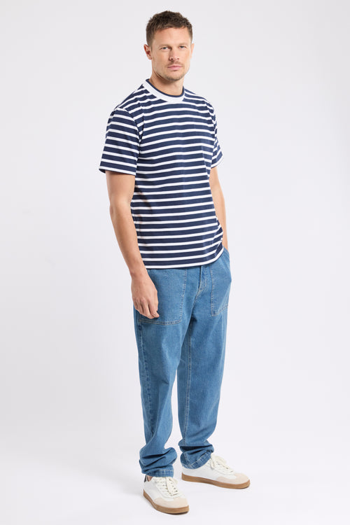 T-shirt rayé - coton issu de l