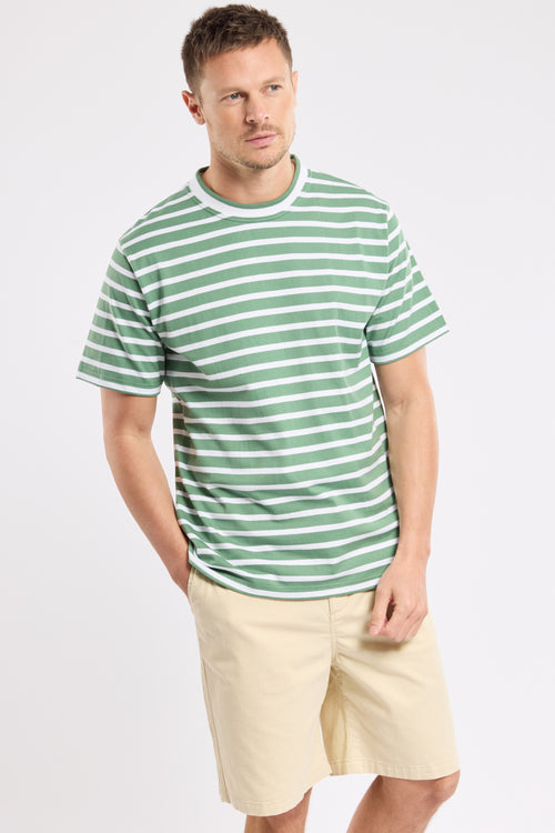 T-shirt rayé - coton issu de l