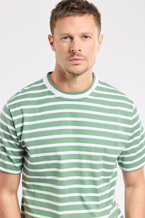 T-shirt rayé - coton issu de l