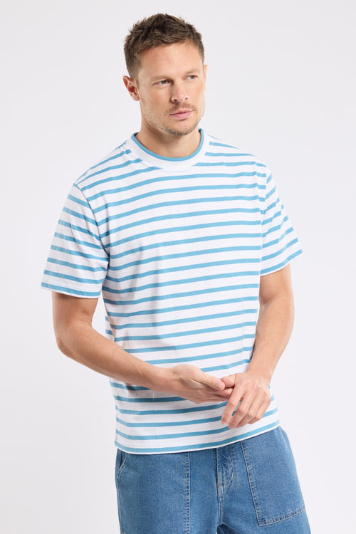 T-shirt rayé - coton issu de l