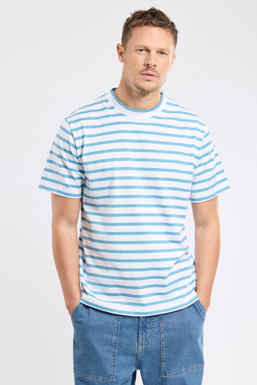 T-shirt rayé - coton issu de l