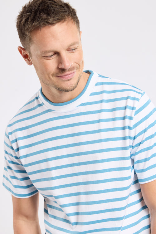 T-shirt rayé - coton issu de l