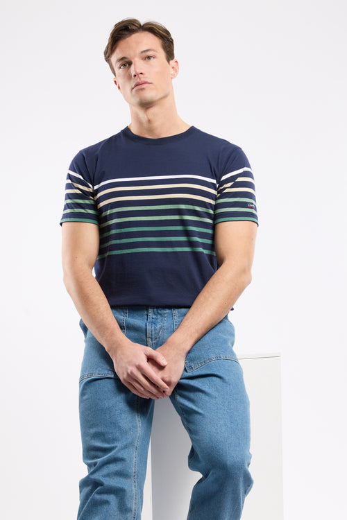 Gestreiftes T-Shirt – leichte Baumwolle - Armor-lux - 1