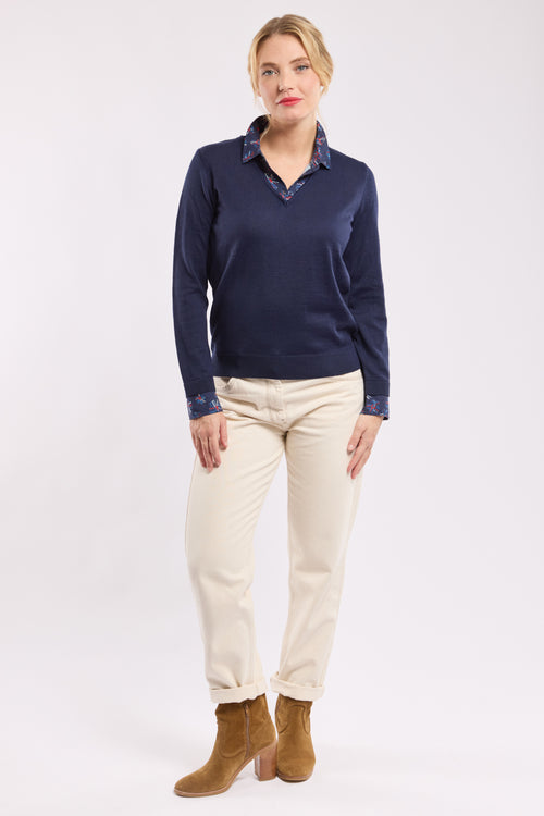 Pullover mit Trompe-l