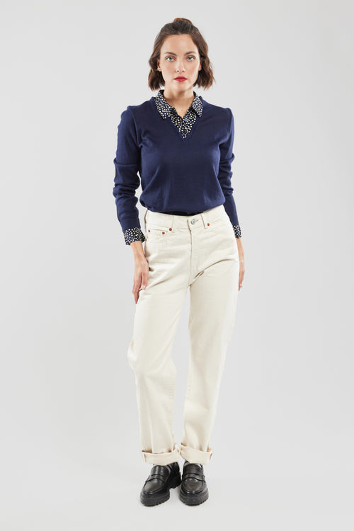 Pullover mit Trompe-l