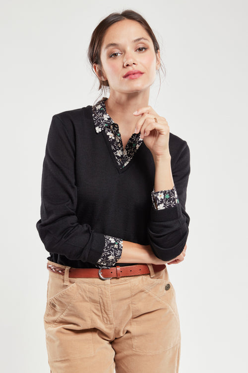 Pullover mit Trompe-l