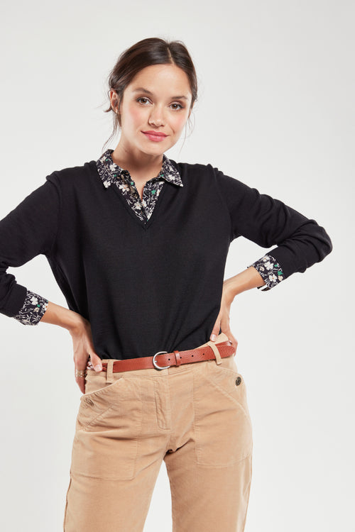 Pullover mit Trompe-l