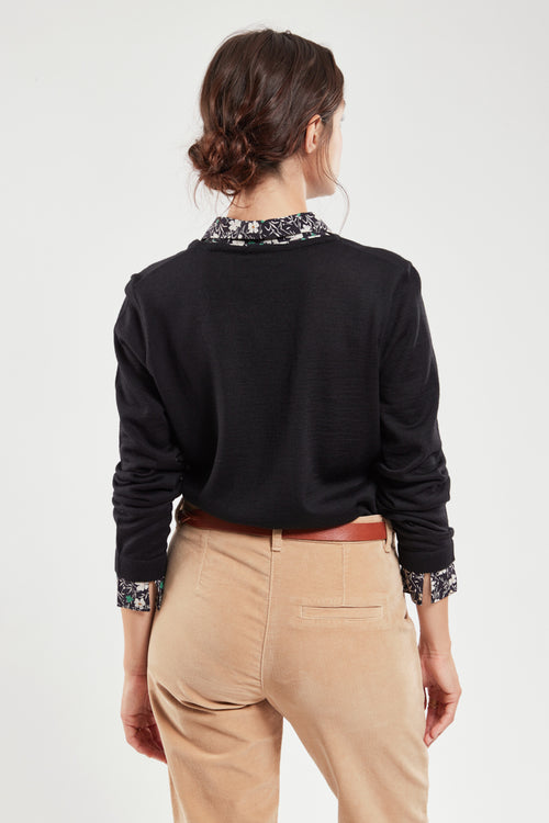 Pullover mit Trompe-l