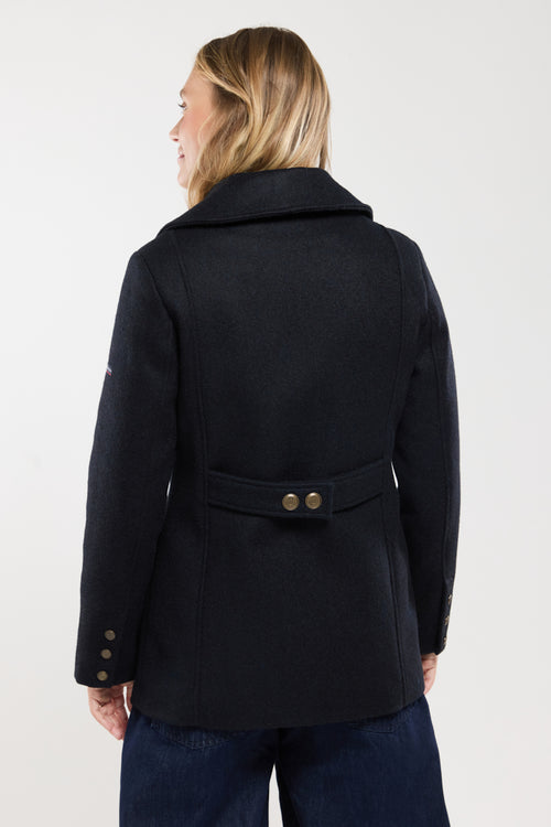 ‘Pointe du Raz’ pea coat - wool cloth - Armor-lux - 5
