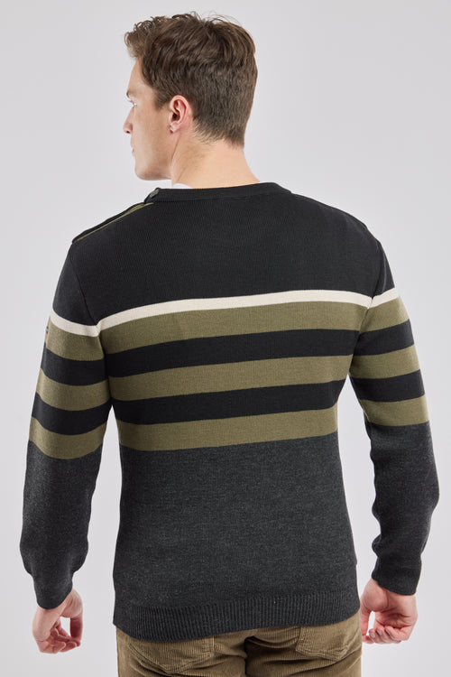 Colour-Block Marinepullover - Armor-lux - 4