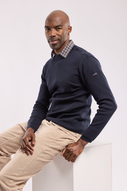 Pullover im Marine-Stil Goulenez - Merinowolle - Armor-lux - 3