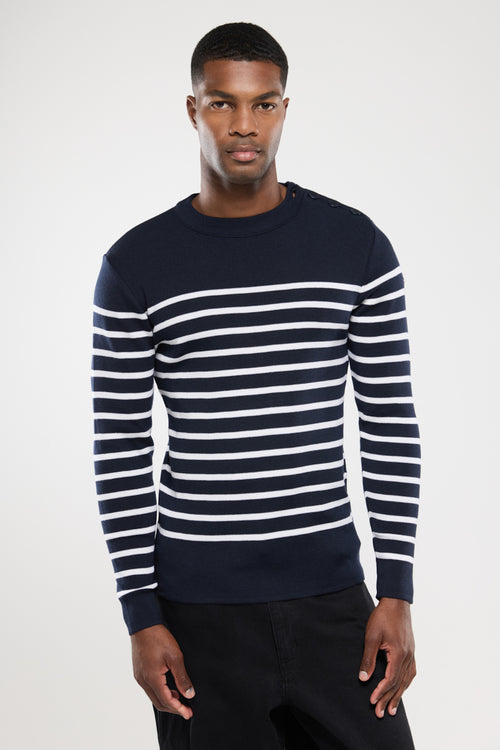 Pull marin Goulenez -  laine mérinos - Armor-lux - 1