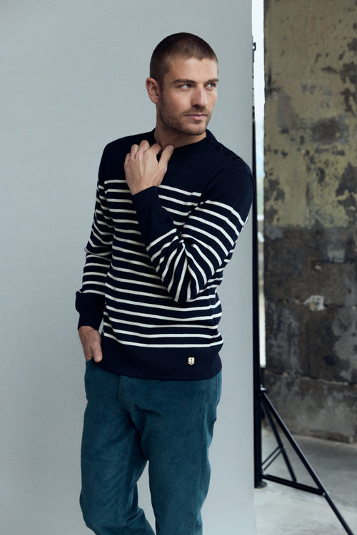 Pull marin Goulenez -  laine mérinos - Armor-lux - 1