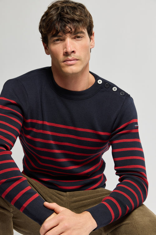 Pull marin Goulenez - laine mérinos - Armor-lux - 1