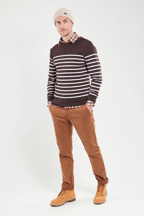 Pull marin rayé Goulenez - laine mérinos - Armor-lux - 3