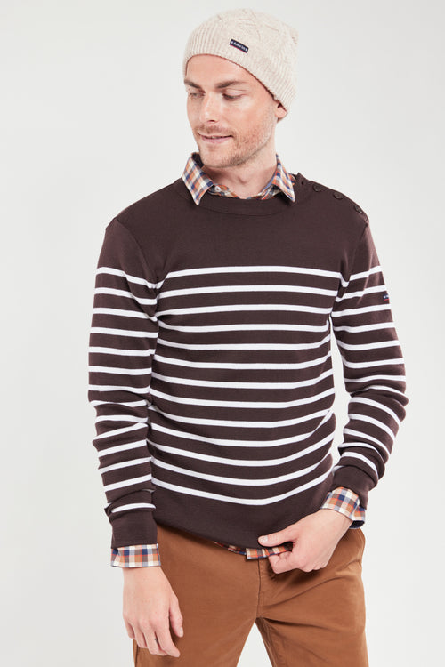 Pull marin rayé Goulenez - laine mérinos - Armor-lux - 4