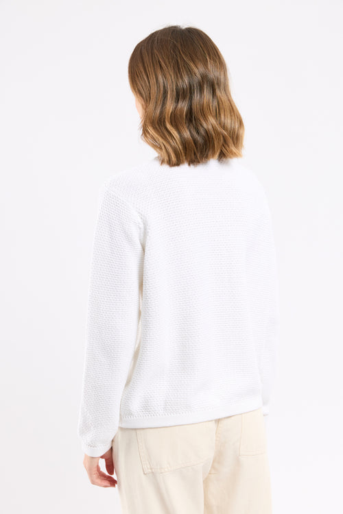 Textured knit cardigan - cotton - Armor-lux - 5